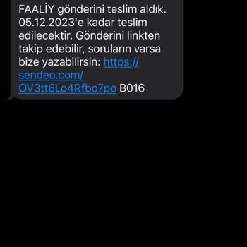Sendeo Teslim Edilmeyen Kargo