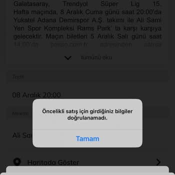 Passolig GS Bonus Kart Öncelikli Bilet Alamama Sorunu