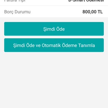 D-Smart Net D Smart İptal Olan Aboneliğe Yeni Fatura