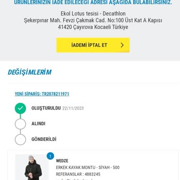 Decathlon Ürün Değişim Sorunu