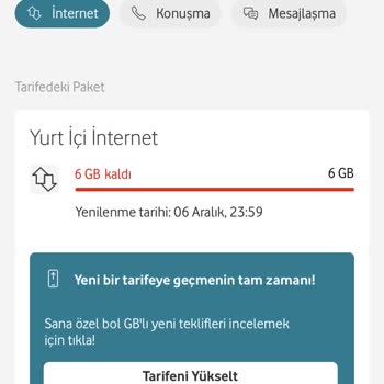 Vodafone Onayım Alınmadan Tarife Devam Ettirme