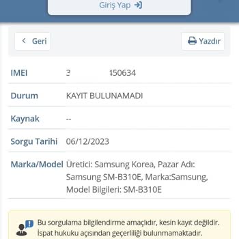 Hepsiburada.com Telefonum Kopyalanmış IMEI Gönderdi