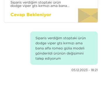 Toyzz Shop Yanlış Ürün Gönderimi