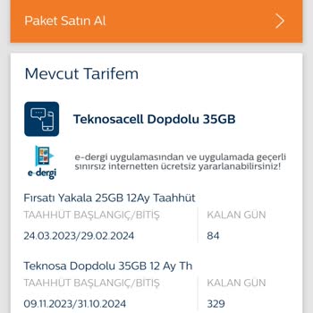 TeknosaCell Tarife Değişikliği Sonucu Fatura Yüksekliği