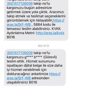 Aras Kargo Kargoyu Atıp Gidiyor