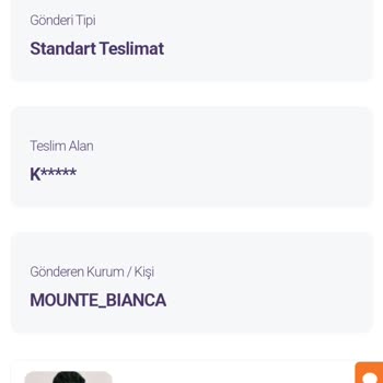 Mounte Bianca Ürün Gelmedi Ve İade Olmadı