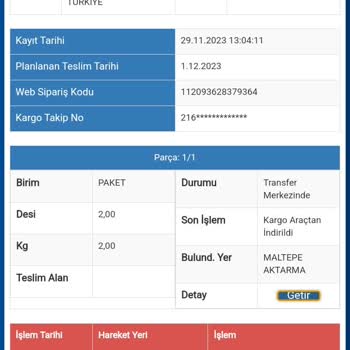 Sürat Kargo Pişmanlıktır 10 Gündür Kargom Gelmedi