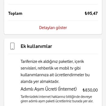 Vodafone Faturam Gereğinden Fazla Ve Haksız Yere Gelmiş