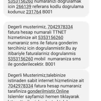 Türk Telekom Fatura Bilgisi Gelmiyor