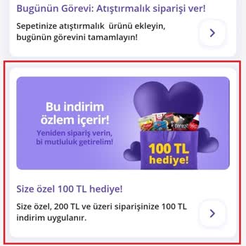Getir, Kampanya Uygulatmıyor...