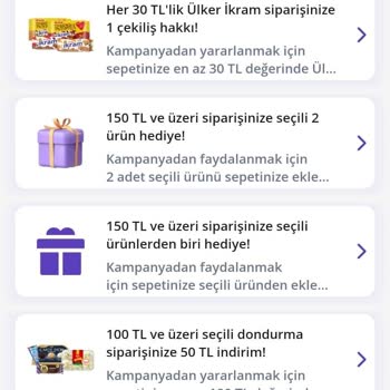 Getir, Kampanya Uygulatmıyor...