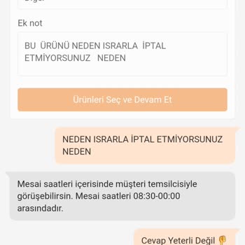 Trendyol Ürünümü İptalini Yapmıyorlar