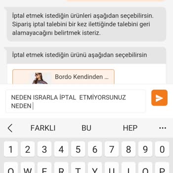 Trendyol Ürünümü İptalini Yapmıyorlar