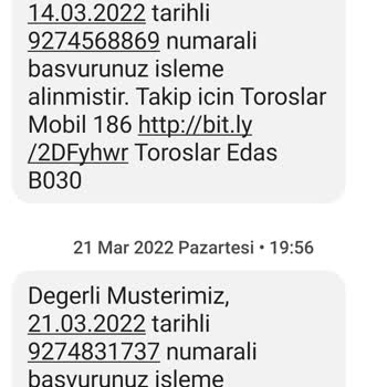Enerjisa Toroslar Elektrik Perakende Sokak Aydınlatması Çalışmıyor