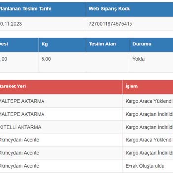 Sürat Kargo Kargo Teslimatının Yapılamaması