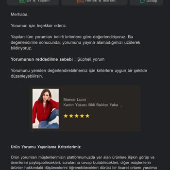 Trendyol Ürün Değerlendirme Ve Yorum Yapamama