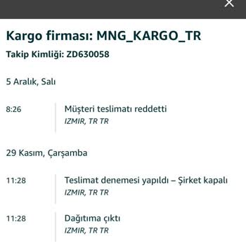 MNG Kargo Paketimi Getirmeden İade Başlattı