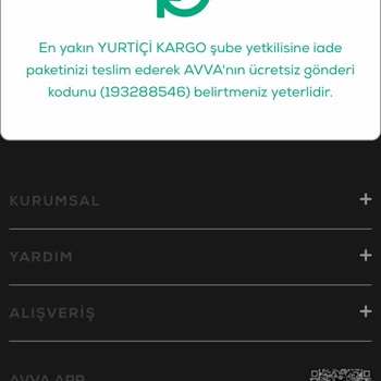 Avva - Ürün İadesinde Ödeme Yapmama