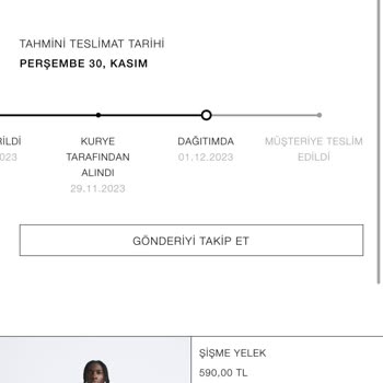 Zara Ürünüm Hala Gelmedi!