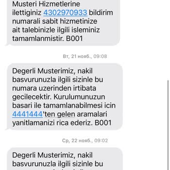 TTNET İnternet Abonelik Naklimi Yapmıyor.