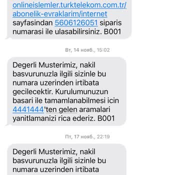 TTNET İnternet Abonelik Naklimi Yapmıyor.