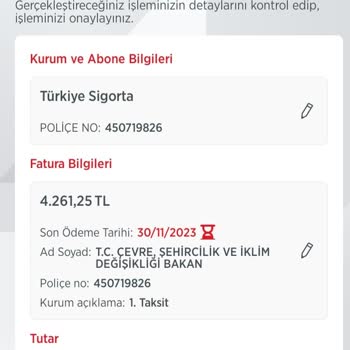 Türkiye Sigorta Bilgim Dışında Poliçe Düzenlemiş