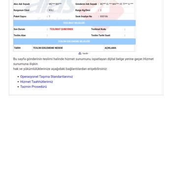 Etesettur.com Ve Aras Kargo Firması Tarafından Mağdur Edildim