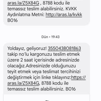 Etesettur.com Ve Aras Kargo Firması Tarafından Mağdur Edildim