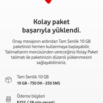 Vodafone Her Ay Eksik Paket Veriyor