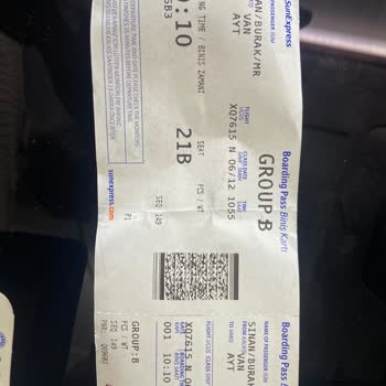 SunExpress Hava Yolları Kaba Servis Ve