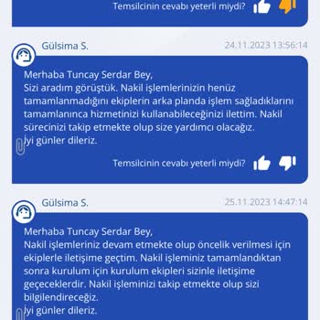 TurkNet İptal Nakil Hiçbir İşlem Yapamıyorum. Kimseye Ulaşılamıyor.