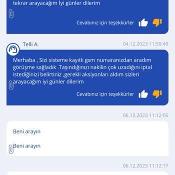 TurkNet İptal Nakil Hiçbir İşlem Yapamıyorum. Kimseye Ulaşılamıyor.