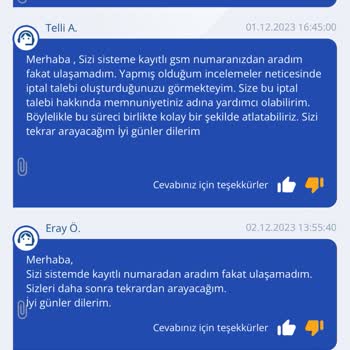 TurkNet İptal Nakil Hiçbir İşlem Yapamıyorum. Kimseye Ulaşılamıyor.