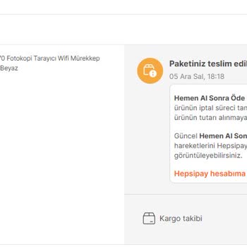 Hepsiburada Yazıcı Teslim Etmeyip Fiyat Yükseltmek