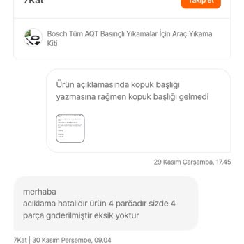 Hepsiburada Eksik Ürün Teslimi