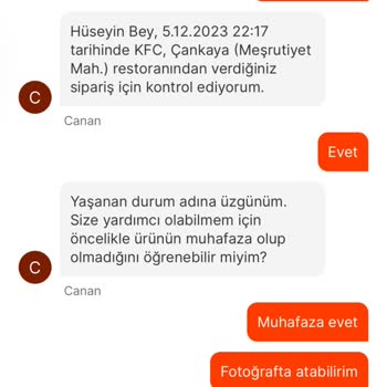 Migros Yemek İade Ve İletişim Sorunu