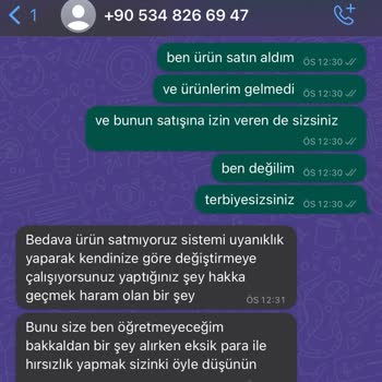 Es Plante Sipariş Tutarını Beğenmeyip İptal Etme