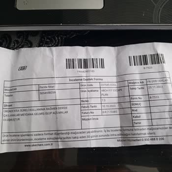 Skechers Yeni Alınan Ürünün Hemen Yırtılması