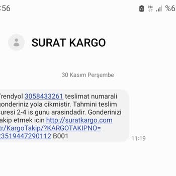 Sürat Kargo'nun Teslim Aldığı Ürünü Bulamaması