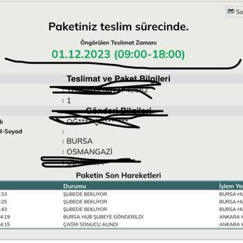YDS Boots Bir Türlü Dağıtma Çıkarılmayan Kargo
