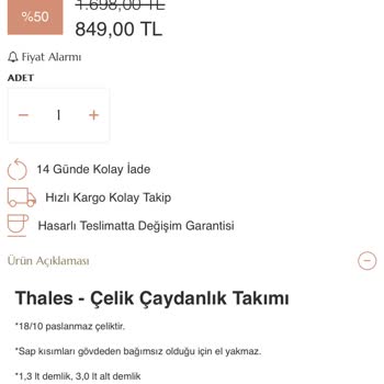 Bernardo Yanlış Ürün Satış