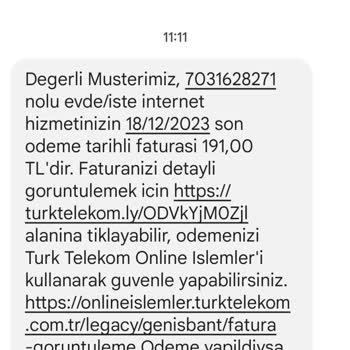 Türk Telekom Daha Önce Olmayan 150 TL Açma Kapama Bedeli.