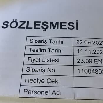 Enza Home Sipariş Edilen Ürünün Gelmemesi