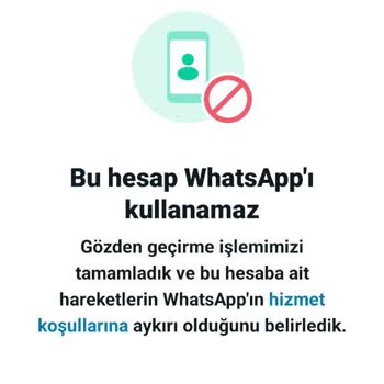 WhatsApp Hesabının Yasaklanması
