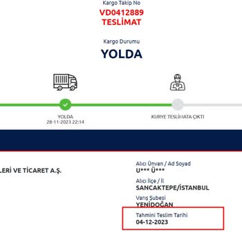 Vivense Siparişim Kayboldu, Ceva Teslimat Sorunu!