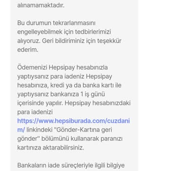Hepsiburada'nın Kendi Kafasına Göre Sipariş İptali
