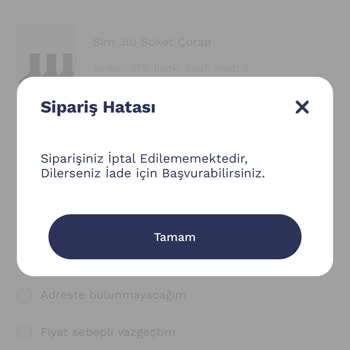 Penti Kargoya Verilmeyen Ürünler