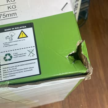 Sürat Kargo Tarafından Taşınan Hasarlı Paket