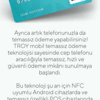 Troy Ödeme Troy NFC Ödeme Sorunu