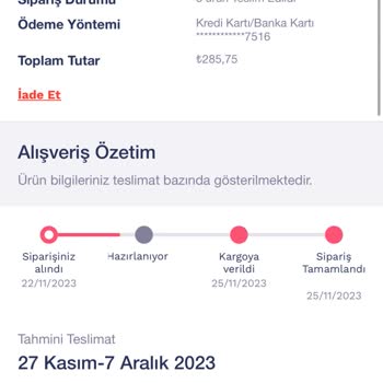 Penti Online Eksik Sipariş